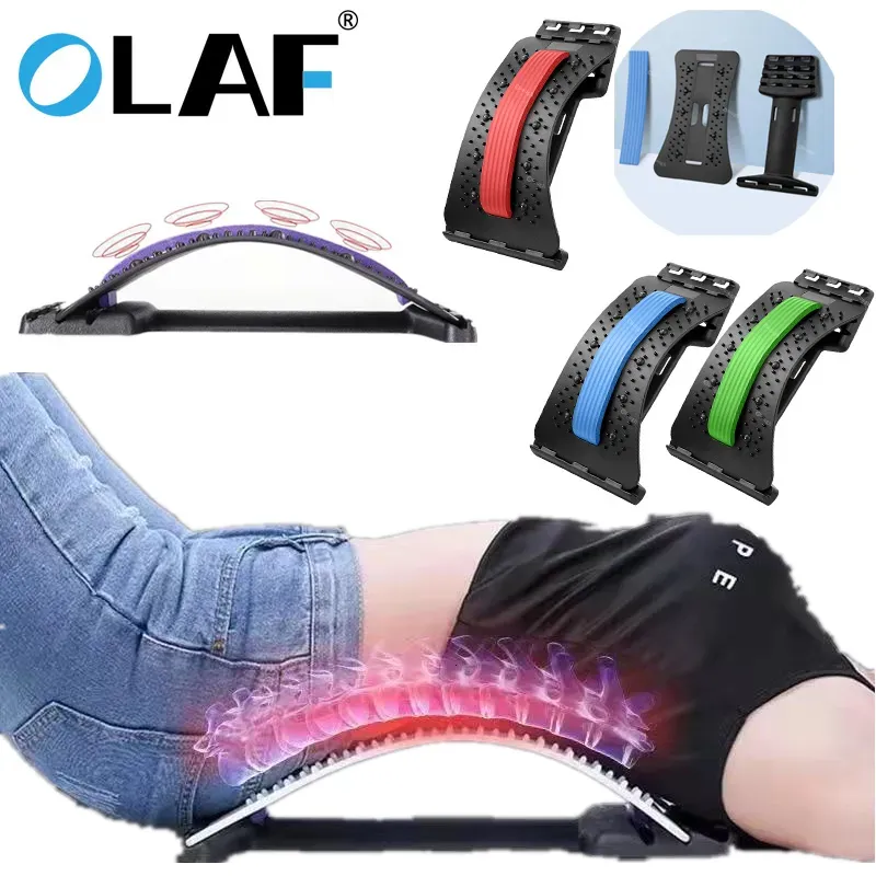 Rugmassager Magnetotherapie Rugbrancard Verstelbare rugcracker Massage Taille Nek Fiess Lumbale Cervicale Wervelkolom_voghion.com