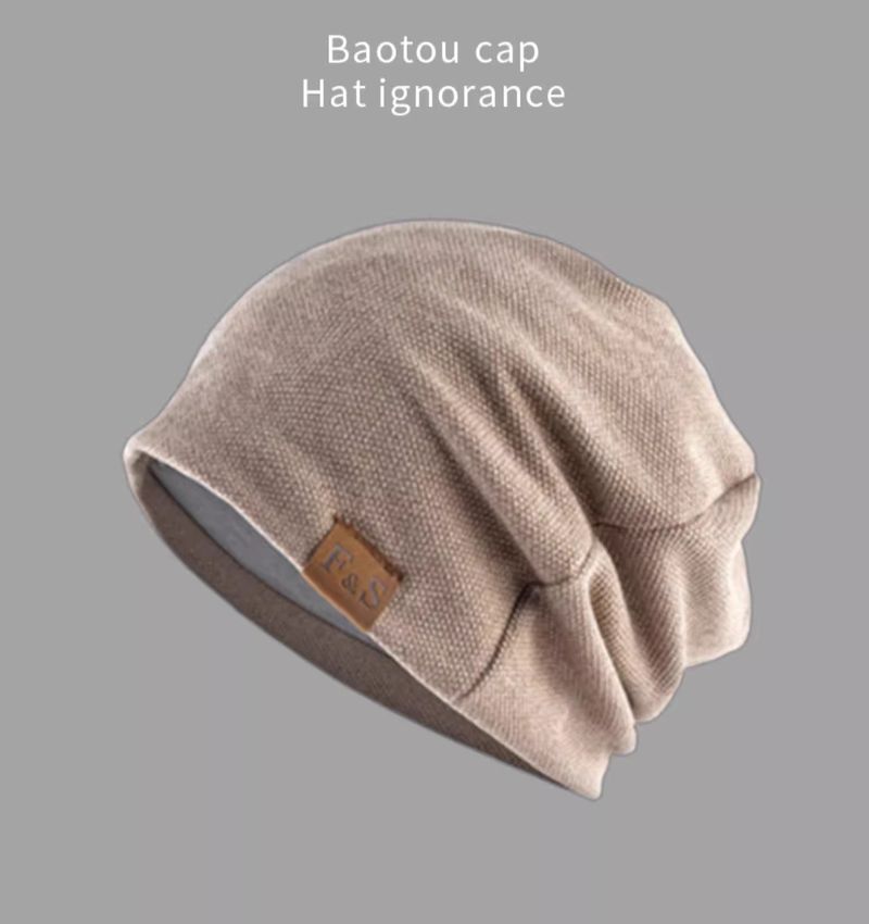 Gorro de lana cálido de invierno de moda, gorro de punto para hombre_voghion.com
