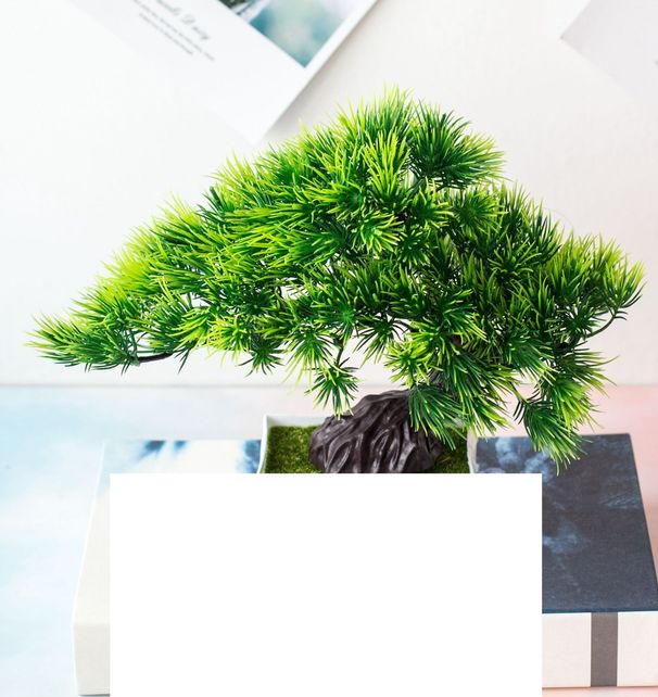 Simulation Pflanze Bonsai große einladende Kiefer Pflanze Ornamente Blume Ball Gras Ball Topf kleinen Baum Home Dekoration kleine Ornamente_voghion.com