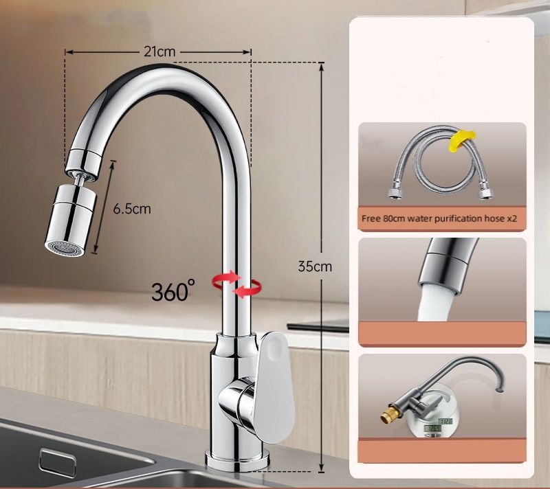 All-copper Kitchen-specific Hot And Cold Water Sink/vegetable Basin/dishwasher/vegetable Basin/sink With Splash-proof Faucet_voghion.com