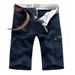 Lässige Baumwollshorts für den Sommertrend für Herren, einfarbig gewaschene Arbeitshosen, Fünfviertelhosen mit mehreren Taschen_voghion.com