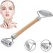 Monikäyttöiset käytännölliset ihonhoitotyökalut Terveys ja kauneus Naisten kohottava ja kiinteyttävä Hobbing Metal Kaksipäinen rullakasvotyökalu_voghion.com