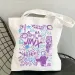 Borsa a tracolla pieghevole riutilizzabile da donna con stampa Anime Arcane-Jinx, in tela, 250516_voghion.com