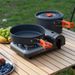 Foldable Outdoor Cooking Set Kettle Frying Pan Soup Pot Fire Starter Storage Bag Adapter Supplies_voghion.com