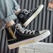 VASIBAEN High Top Canvas Men 2025 Spring New Small Form Design Korean Board Shoes For Men's Versatile Instagram Trend_voghion.com