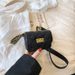 ins cross border internet celebrity Xiao Xiangfeng girls gold coin mini waist bag chest bag crossbody lipstick accessories bag women's bag_voghion.com