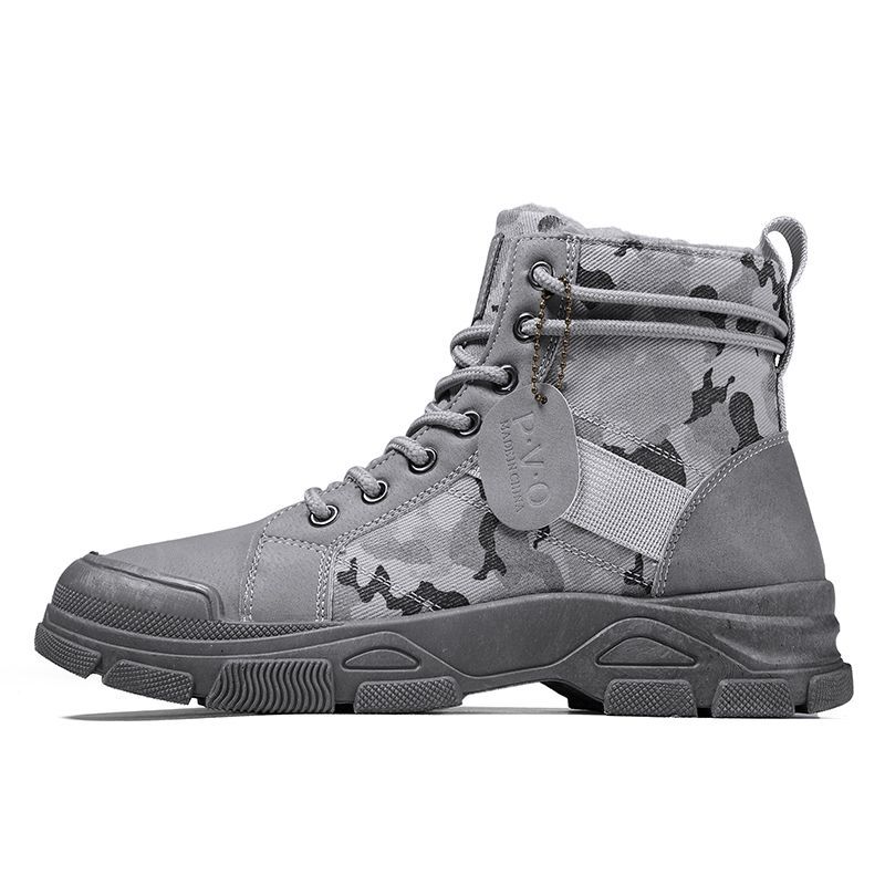 Marke Beliebte herbst und winter neue männer camouflage trend casual wärme Martin stiefel_voghion.com