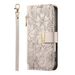 TechGlobe Compatible With Huawei Mate70 Flip Cover Flower And Leaf Phone Honor 400 Wallet Protective Case Pura80 Shell_voghion.com