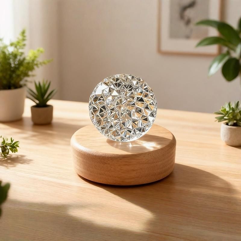 1 pz. Proiettore di increspature d'acqua, luce notturna, lampada d'atmosfera in cristallo, comodino, decorazione per la camera da letto, regalo di Natale estetico, luci al tramonto_voghion.com