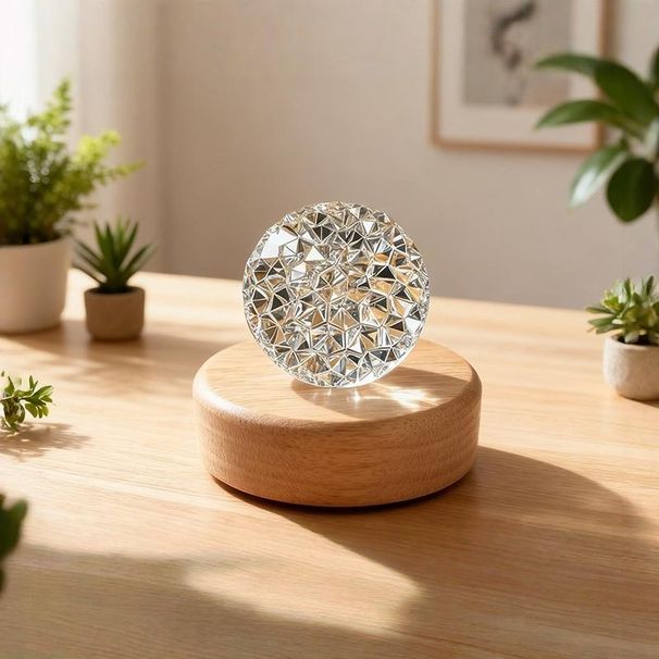 1 pz. Proiettore di increspature d'acqua, luce notturna, lampada d'atmosfera in cristallo, comodino, decorazione per la camera da letto, regalo di Natale estetico, luci al tramonto_voghion.com