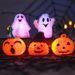 Halloween Glow-in-the-Dark Squishy Ghost & Pumpkin Toys For Kids – Stress Relief, Sensory Play, And Spooky Fun (Multiple Styles)_voghion.com
