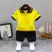 Suit 2023 New Kindergarten Children's Clothing Boys Summer Flip Collar Short Sleeve Two Piece Set_voghion.com