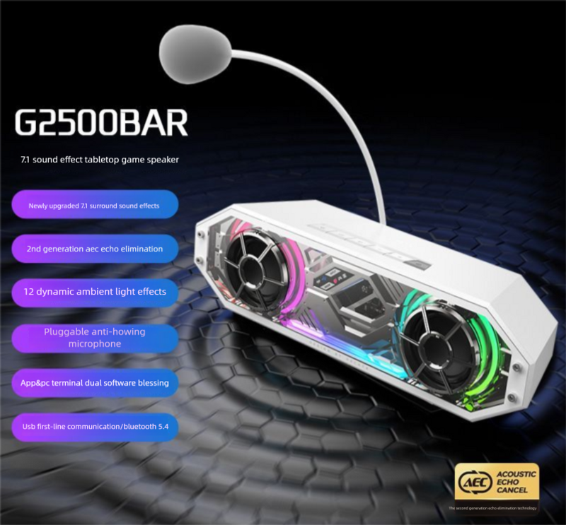HECATE Edifier G2500BAR Computer Desktop Gaming Bluetooth Microphone Integrated Speaker New_voghion.com