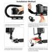 Puluz U/C Shape Portable Handheld Bracket Stabilizer With 1/4 Screw & Cold-shoes For All SLR Cameras And Home DV Cameras_voghion.com