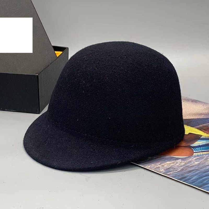 Autumn and winter children's woolen caps for girls and boys, equestrian hats, wool felt hats, knight hats, trendy casual hats_voghion.com