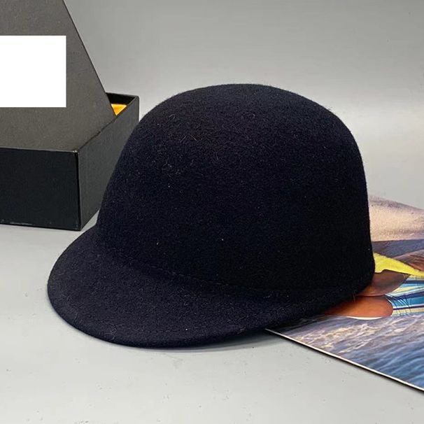 Autumn and winter children's woolen caps for girls and boys, equestrian hats, wool felt hats, knight hats, trendy casual hats_voghion.com