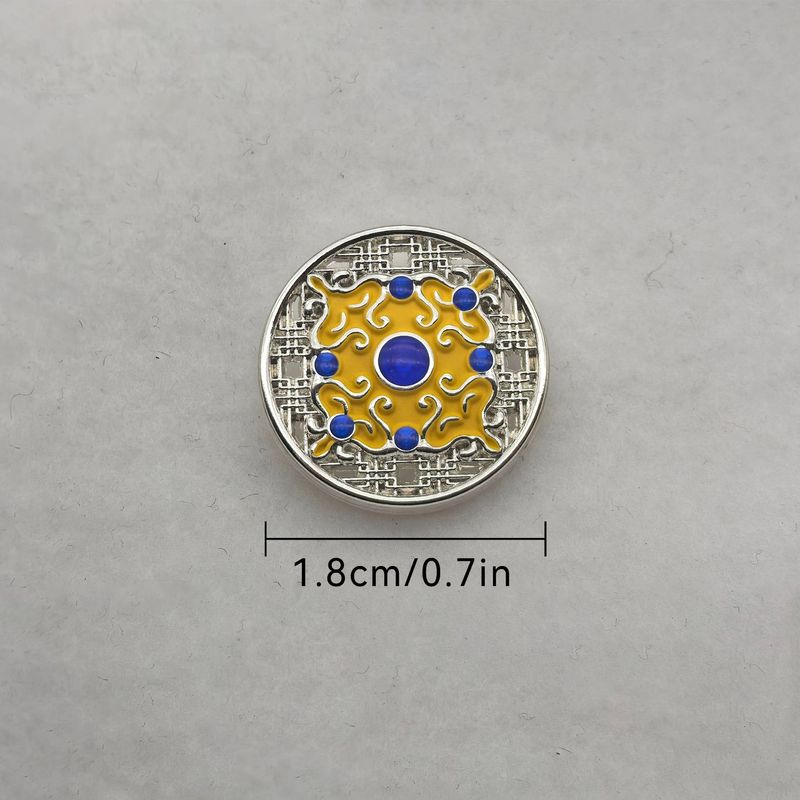6-10pcs 1.8cm/2.3cm Clothing Metal Buttons Bright Silver Uitable For Shirts, Coats, Pants._voghion.com