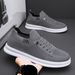 Men's Breathable Slip-On Sneakers - Lightweight Casual Shoes With Anti-Slip Sole, Comfortable Elastic Design For Walking, Travel & Daily Wear_voghion.com