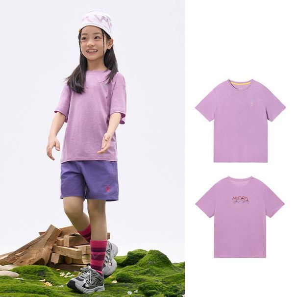 Magliette per bambini in misto lana Tencel, traspiranti, delicate sulla pelle, ad asciugatura rapida, per mamme e bambini - Maglietta estiva morbida e ad asciugatura rapida per bambini e bambine_voghion.com