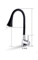 Grifo de fregadero de cocina con manguera flexible universal multicolor, extensión de goma de silicona y dos posiciones de rociado para agua fría y caliente._voghion.com