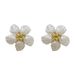 French Retro Pearl Earrings - Braided Flower Design (Light Luxury, Minimalist Niche Jewelry)_voghion.com