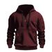 Heren hoodie met capuchon, mouw en rits, sport en vrije tijd_voghion.com