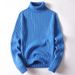 Solid Color Twisted High Neck For Men, Thickened Autumn And Winter Versatile Knitwear Base Shirt, Men's Knitted Sweater_voghion.com