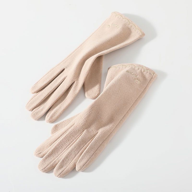Warm gloves Women's winter fleece and fleece thickened autumn outdoor cycling touch screen cycling gloves_voghion.com