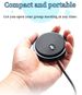 HCSTVCON Microphone de vidéoconférence omnidirectionnel Mini Portable Prise de voix à 360 ° Prise USB pour réunion d'affaires_voghion.com