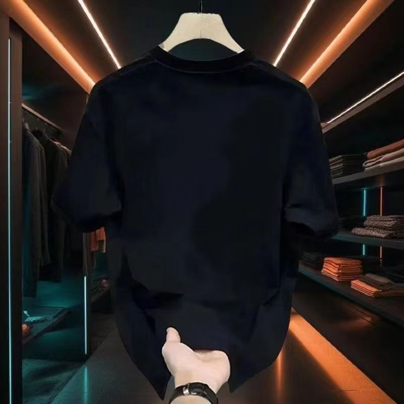 2024Heren Hoogwaardige Ronde Hals Pullover Korte Mouw T-shirt_voghion.com