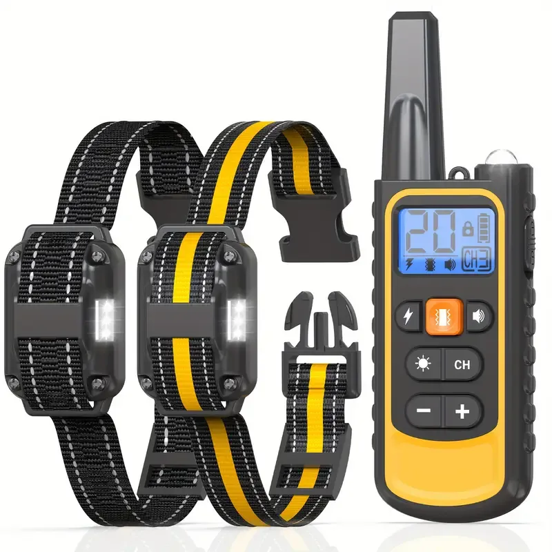 3300ft Range Dog Training Collar With Remote - USB Rechargeabl_voghion.com