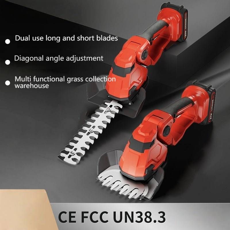 Cordless Lithium-Ion Mini Hedge Trimmer For Home Garden, Lightweight Electric Shrub Clipper With Rechargeable Battery, Quiet & Efficient Lawn Bush_voghion.com