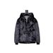 Men’s Faux Shearling Jacket – Hooded Short Coat With Quilted Leather Look & Plush Fleece Lining_voghion.com
