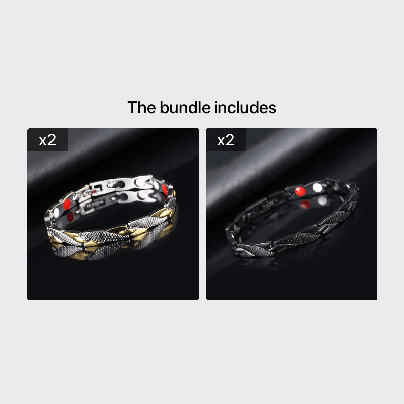1pc Snake Dragon Pattern Magnetic Therapy Bracelet Healthy Weight Loss Bracelet Sports Bracelet Luxury Jewelry For Women Men Gift_voghion.com