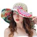 Versatile Women's Straw Protection Beach Wide Brim Korean Style Vacation Travel Sun Anti-Sun Hat_voghion.com