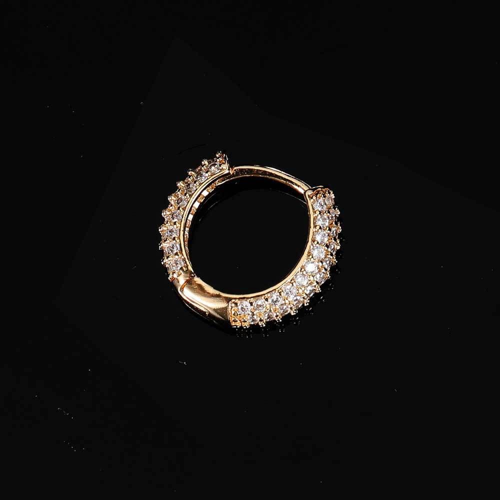 Férfi ékszerek Hip Hop buborék cirkon kerek fülbevaló Férfi fülbevaló fiúk csúcskategóriás 925 ezüst tűs fülbevaló_voghion.com