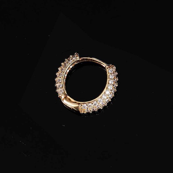 Férfi ékszerek Hip Hop buborék cirkon kerek fülbevaló Férfi fülbevaló fiúk csúcskategóriás 925 ezüst tűs fülbevaló_voghion.com