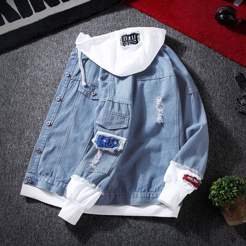 Herren Denim Winter Neue Lose Koreanische Stil Trendy Hübsche Jacke Student Tops Frühling Und Herbst_voghion.com