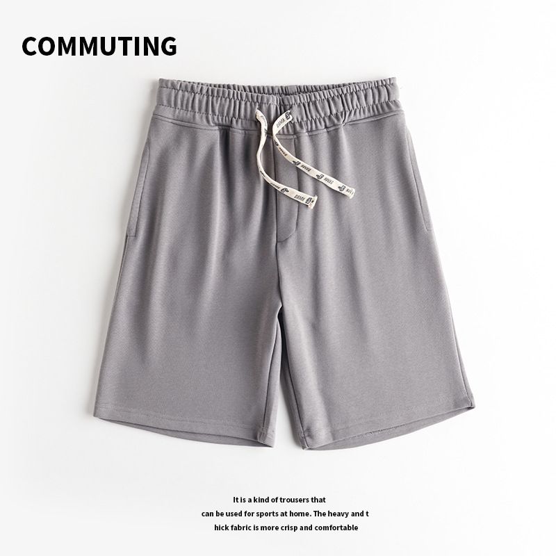 Pantaloni sportivi e per il tempo libero estivi da uomo di qualità imbattibile, a cinque quarti, traspiranti, in maglia di cotone con coulisse multicolore, per la corsa_voghion.com