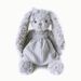 Dressing Rabbit Doll Gray Twisted Plush Plush Toy Comfort Doll Birthday Gift_voghion.com