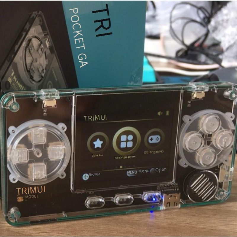 Konsole do gier wideo Konsola do gier przenośnych Rozwiązanie rozwoju Miejsce TRIMUI Handheld Model S Maszyna do kart A66_voghion.com