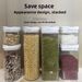 Airtight Food Storage Containers - Kitchen Pantry Organizers For Grains Snacks & Tea (Set Of 6 BPA-Free Plastic)_voghion.com