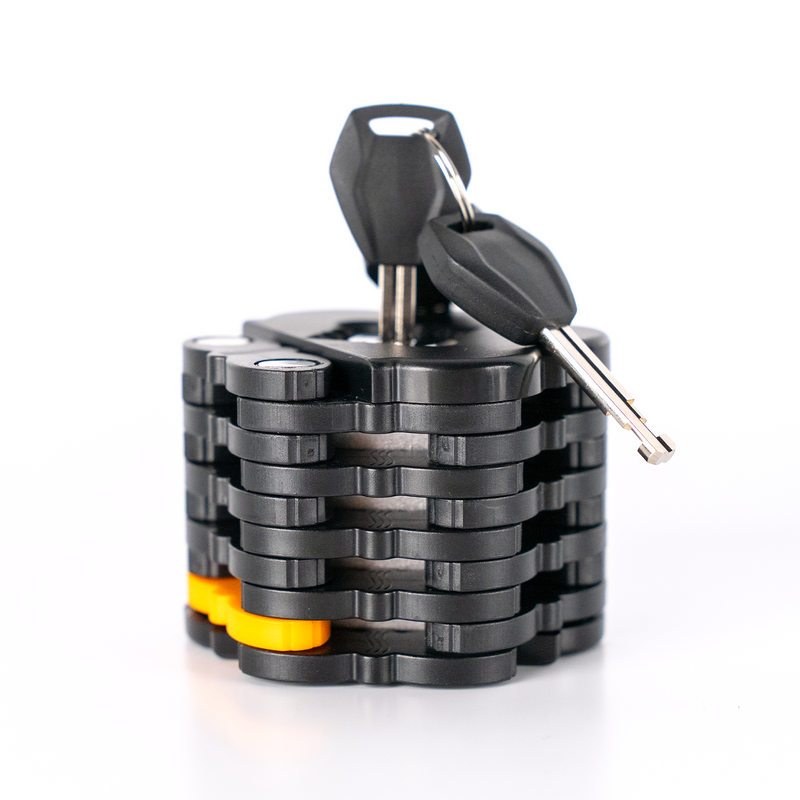 Candado plegable GRUNDIG para bicicletas de montaña y eléctricas_voghion.com