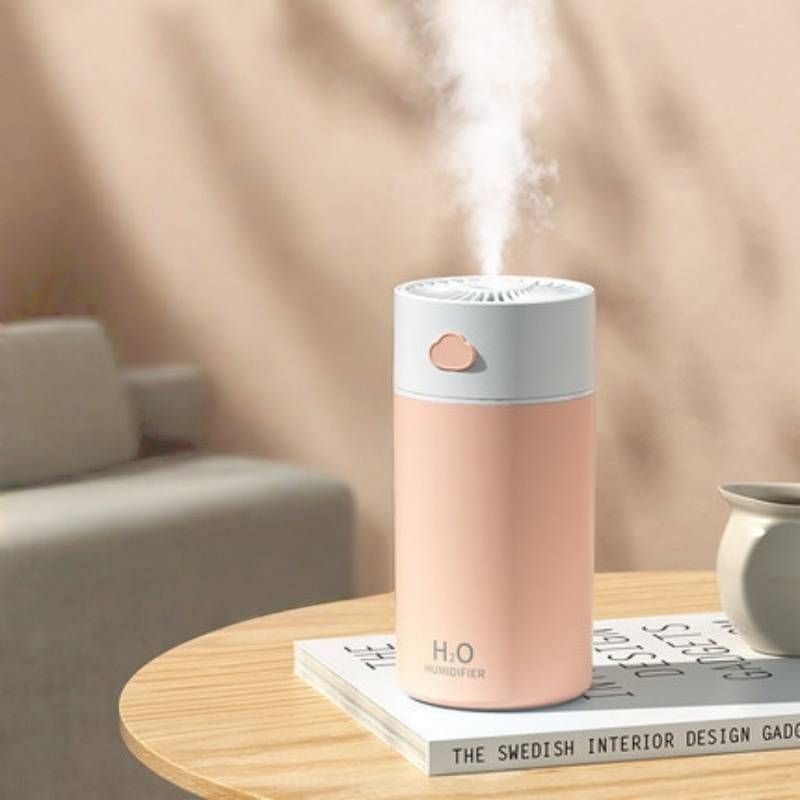 Humidificateur ultrasonique avec adaptateur USB et voiture, humidificateur d'air compact 400 ml pour la maison et les voyages, fonctionnement silencieux, arrêt automatique, diffuseur d'huiles essentielles_voghion.com