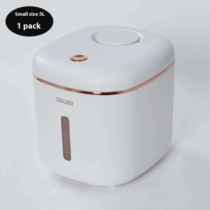 Airtight Food Storage Container With Measuring Cup – 10KG Kitchen Rice Bin For Grains & Dry Goods (Press-Lid, BPA-Free Plastic, Clear Window)​_voghion.com