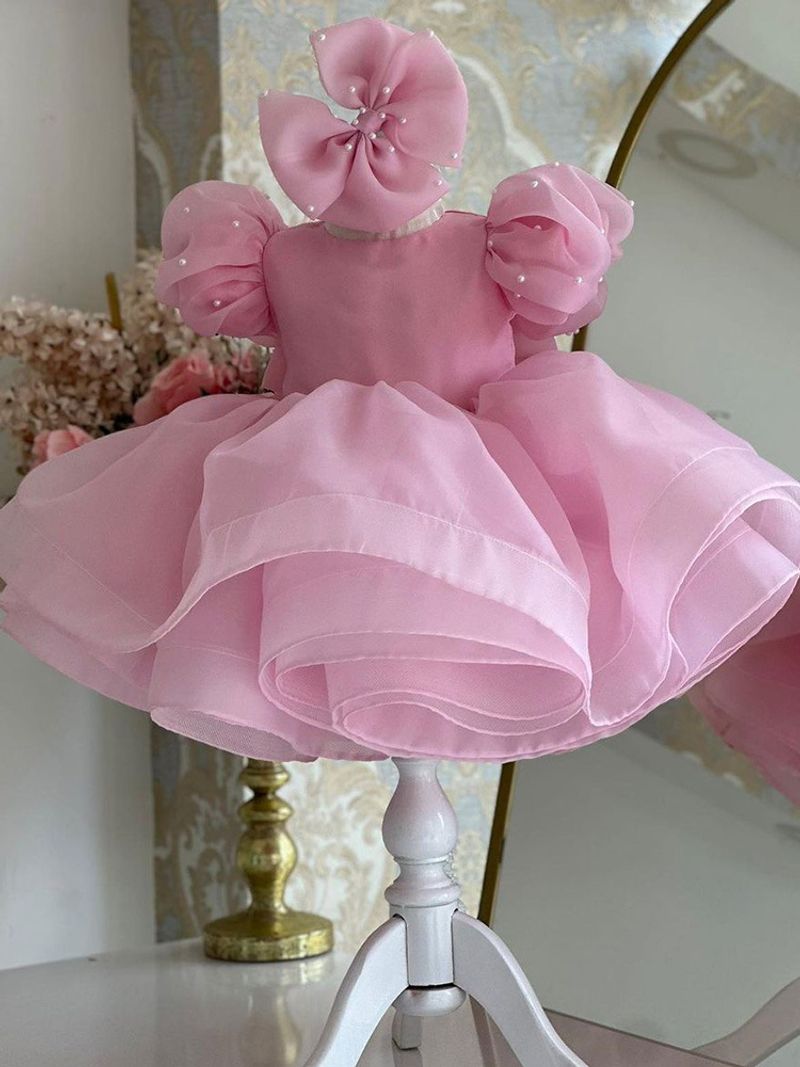 Princess Dress Children's Dress New Style Sweet Princess Tutu Skirt First Birthday Party Piano Performance Costume_voghion.com
