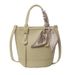 Beibei Shangpin 2024 New niche Fashion Scarf Contrast Color Bucket Handheld Single Shoulder Oblique Straddle Women's Bag_voghion.com