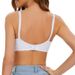 Damen-Dessous in großer Größe mit verstellbarem Bügel und dünnen Baumwoll-Cups, Push-Up-BH mit geraffter Spitze_voghion.com