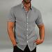 2024 New Men's Cotton And Casual Loose Short Sleeved Shirt_voghion.com