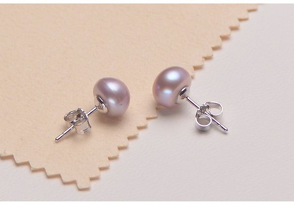 Ohrstecker aus 925er Sterlingsilber mit echten Süßwasserperlen (3–12 mm) – das perfekte Geschenk für Ihre Liebe_voghion.com